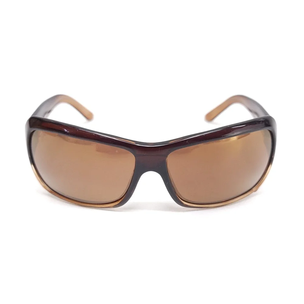 Maui Jim‎ Palms MJ-111 Brown Tortoise Wrap Sunglasses Bronze Lens Mens Womens